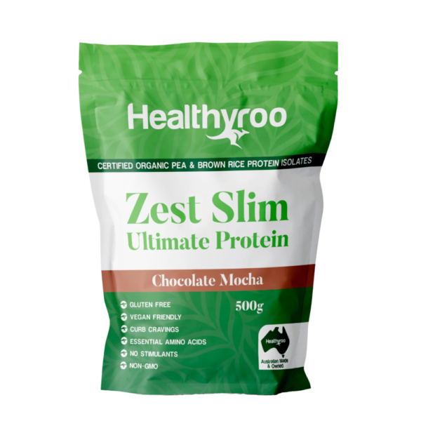 Zest Slim Vegan protein powder chocolate mocha